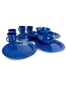 Juego de Mesa de Esmalte GSI Outdoors Sierra 12 Piezas Camping