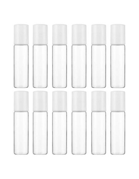 12 Botellas de Vidrio Roll-on 5ML Teensery para Aceites Esenciales