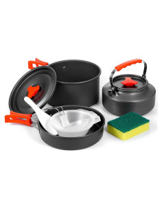 Juego de utensilios de cocina para camping JOUTYFOR 8 piezas