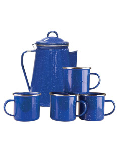 Olla de café esmaltada Stansport 8 tazas + 4 tazas 12 oz