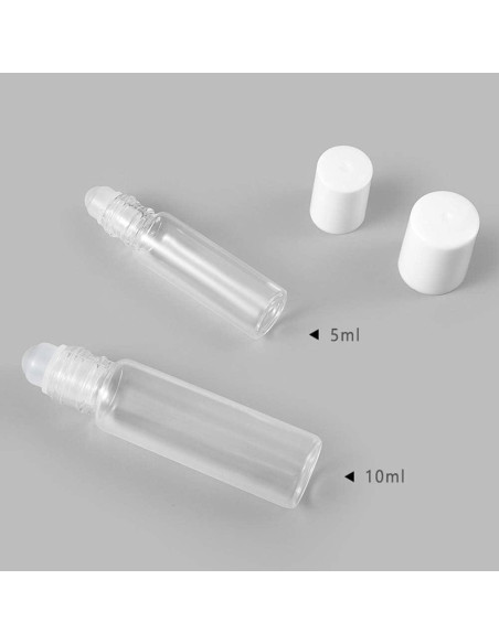 12 Botellas de Vidrio Roll-on 5ML Teensery para Aceites Esenciales