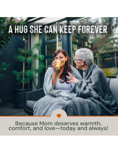 Manta de lana merino gris Woolly Mammoth 167x229 cm