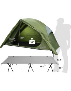 Carpa Cama Elevada Plegable Arctic Lemmings 1 Persona 2m 2