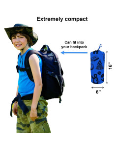 Cama de Camping Plegable KidzAdventure 1.75m Azul para Niños 2