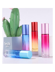 10 Botellas de Rodillo de Vidrio YORROR 10ml Morado Reutilizables 2