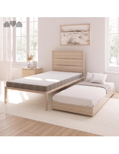 Colchón de Espuma Viscoelástica Milliard 188x79x13 cm - Cama Cot 2