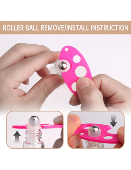 12 Botellas Roller de Vidrio 10ml inice con Accesorios