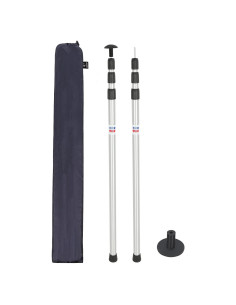 Poste Telescópico de Aluminio REDCAMP 90-230 cm Juego de 2