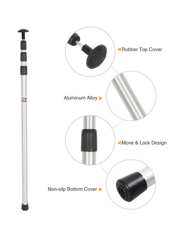 Poste Telescópico de Aluminio REDCAMP 90-230 cm Juego de 2
