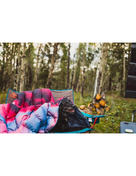 Manta de Plumas Kelty Galactic Cranberry 183x140 cm Camping