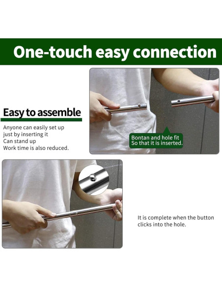 Poste Telescópico Ajustable SAN LIKE para Camping y Refugios