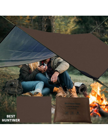 Manta de Supervivencia BESTHUNTINER 213x150cm Impermeable