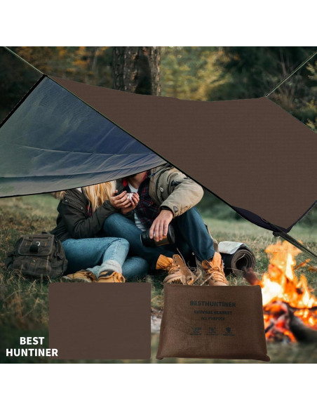 Manta de Supervivencia BESTHUNTINER 213x150cm Impermeable
