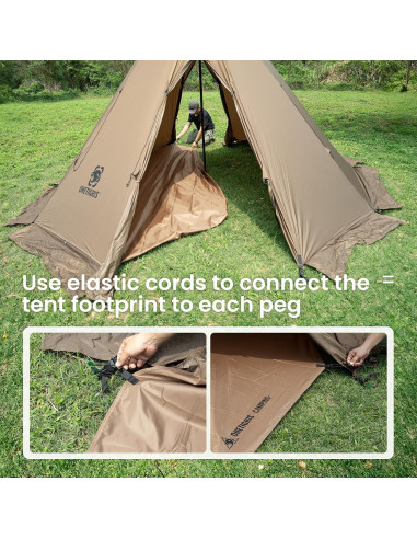 Tienda de Camping OneTigris Rock Fortress 6 Personas Impermeable