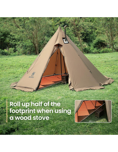 Tienda de Camping OneTigris Rock Fortress 6 Personas Impermeable