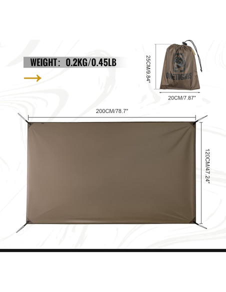 Combo Tienda Tetra OneTigris + Huella 2 Personas Ultraligera
