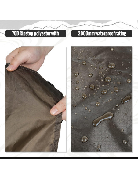 Combo Tienda Tetra OneTigris + Huella 2 Personas Ultraligera