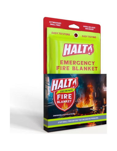Manta de Emergencia contra Incendios HALT! 1 Paquete 30.48x18.24 cm