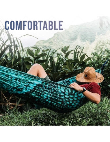 Hamaca de Camping Foxelli con Cintas y Lona de Lluvia