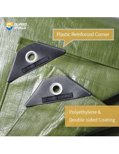 Toldo GUARD SHIELD Verde 12x16 (3.66x4.88m) Impermeable 12mil 2