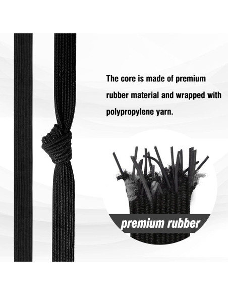 Cuerdas Bungee Rugtol 80 cm con Ganchos Metálicos - Paquete de 4