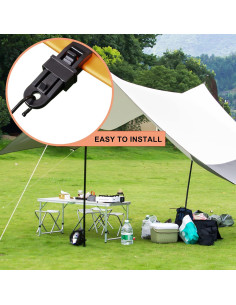 Pinzas para Lonas COCOMK 24 Pcs Alta Resistencia Impermeables 2