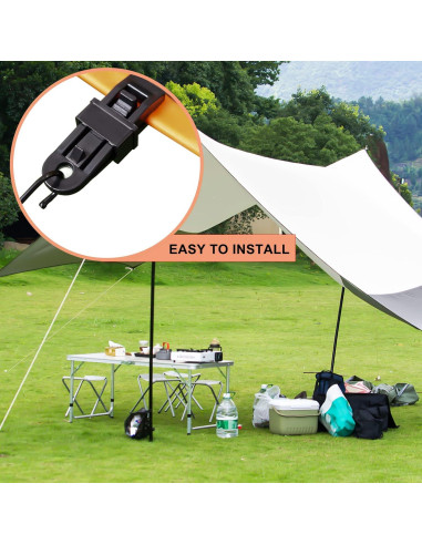 Pinzas para Lonas COCOMK 24 Pcs Alta Resistencia Impermeables