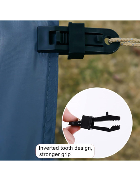 Pinzas para Lonas COCOMK 24 Pcs Alta Resistencia Impermeables