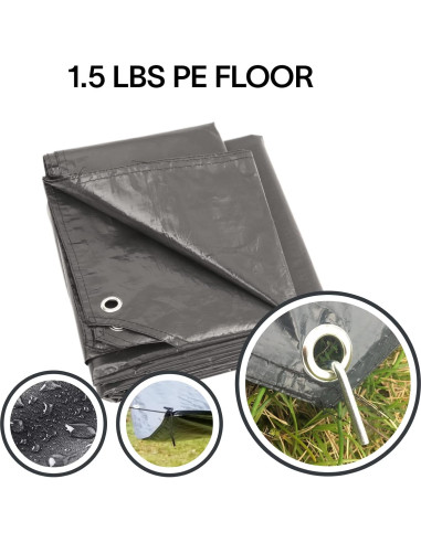 Lona Resistente al Agua Alvantor 1.83m x 1.83m para Camping