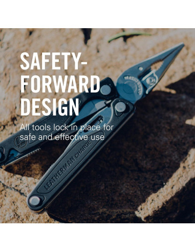 Leatherman Charge Plus 19 en 1 Multiusos Negro 10.16 cm