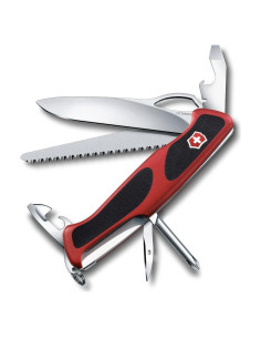 Cuchillo Suizo Victorinox RangerGrip 78, 12 Funciones, Rojo/Negro