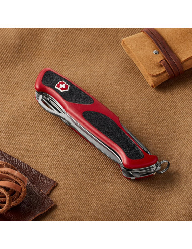 Cuchillo Suizo Victorinox RangerGrip 78, 12 Funciones, Rojo/Negro