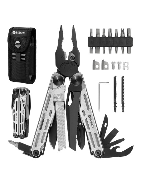 Multiherramienta BIBURY BI2045 Plegable 31 en 1 Acero Inoxidable