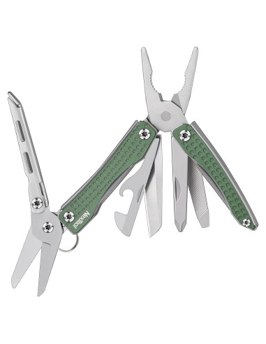 Multiherramienta de Llavero NEXTOOL 10 en 1 Verde EDC