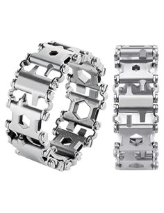 Pulsera Multiherramienta 29 en 1 Ozzagar Acero Inoxidable Plata