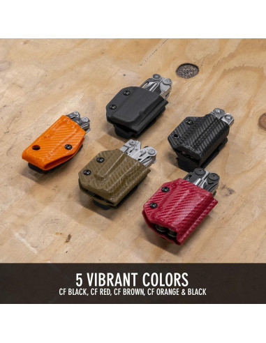 Funda Kydex Clip & Carry para Leatherman Wingman - Rojo