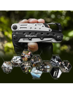 Alicate Multiherramienta Maarten 11 en 1 Acero Inoxidable Portátil 2