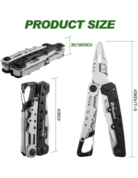 Alicate Multiherramienta Maarten 11 en 1 Acero Inoxidable Portátil