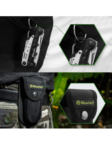 Alicate Multiherramienta Maarten 11 en 1 Acero Inoxidable Portátil
