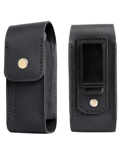 Funda de Cuero para Multiherramienta TALLYWAVE, Negro, 12.06x4.32cm