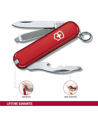 Cuchillo Suizo Victorinox Rally 9 Funciones Rojo 58mm
