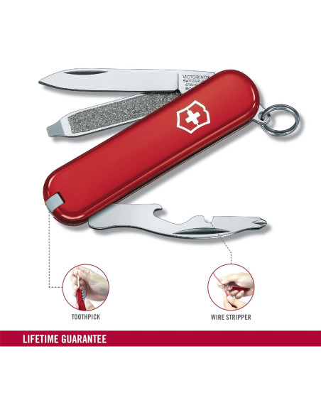 Cuchillo Suizo Victorinox Rally 9 Funciones Rojo 58mm