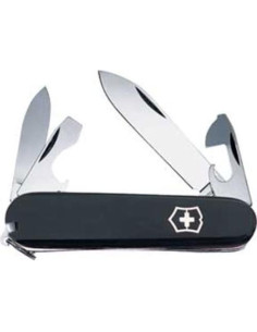Cuchillo Suizo Victorinox Recruit 10 Funciones Negro 84mm 2