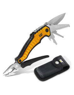 Herramienta Multifuncional Cat XL 9-en-1 con Funda - Amarillo