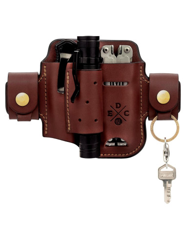 Funda de Cuero EDC 1791 para Multiherramientas y Linternas