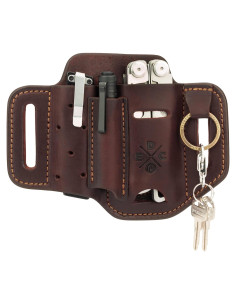 Funda Organizador de Cuero EDC 1791 para Multiherramienta y Accesorios