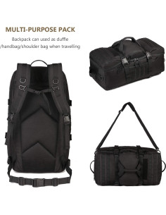 Mochila Táctica ArcEnCiel 60L Impermeable para Senderismo 2