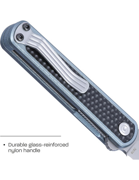 Cuchillo Plegable CRKT Pup EDC AUS 10 Mango Nylon 34g