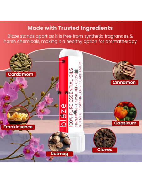 Inhalador Nasal MOXE Blaze | Aromaterapia 100% Natural | 3 Piezas Inhalador Nasal MOXE Blaze | Aromaterapia 100% Natural | 3 Piezas