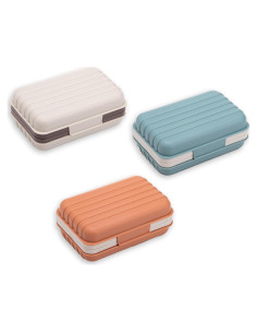 Contenedores de Jabón de Viaje XJMWXHFC 3 Piezas Multicolor